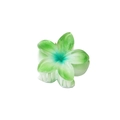 4CM plumeria hair claw clip with green gradient flower petal design for women - 4cm / Gradient Green