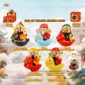 Figuras del Dios de la Riqueza de la mitología china sobre caballos en set completo - Dios de la Riqueza a Caballo (-92) / 1pc Aleatorio