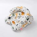 White baby support pillow and nursing cushion with colorful cartoon animal print patterns - Giraffe