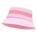 Cappello da sole rosa con rete traspirante e tesa larga per protezione solare estiva - Rosa