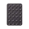 Square black silicone suction cup mat with 24 individual cups for mobile phone cases - Double-Sided Style (48-Suction Cup) / Dark Gray