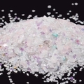 2-8mm mixed irregular crushed glass stone in pink, purple, and white for DIY crafts - Style 12