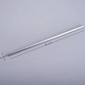 Reusable 28.5cm stainless steel straw for milk tea with 0.8cm diameter and textured grip - Straight Straw / 0.8*28.5cm