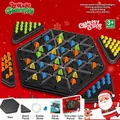 Multiplayer Linkage Geometry strategy board game with colorful pieces and elastic bands - Christmas Linkage Geometry Game + 84 Pieces