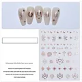 Rose gold self-adhesive nail stickers with celestial sun moon heart patterns JO-2439 - 2439 / Rose Gold