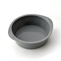 Molde redondo de silicona gris con asas dobles para hornear pasteles y pan - Molde de Pastel Redondo