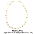 Minimalist gold heart zircon necklace for women with clear size dimensions - Gold Necklace - White Zirconia