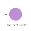 Sottobicchiere in silicone viola resistente al calore stile Morandi diametro 10cm e 3mm - Diametro 10cm / 10cm Sottobicchiere Viola Cristallo