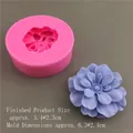 Stampo in silicone a forma di peonia per torte e candele con dimensione fiore 5,4 cm - Ranuncolo