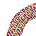 Bunte 4mm Polymer-Ton-Perlen für DIY handgefertigte Armbänder und Schmuckherstellung - Regenbogen Mix