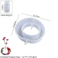 Moule en silicone pour vase en résine avec cadre rond et dimensions précises pour DIY - Moule de Vase Ovale