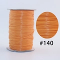 Orange Korean wax cord spool #140 for DIY handmade bracelet necklace weaving - 140 / 1.0mm 160m