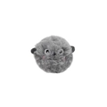 Plush electric chirping bird toy for cats in grey color with cute cartoon monster design - Grey Cat Meow