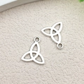Silver alloy triquetra celtic knot charm for DIY jewelry bracelets and necklaces - Triquetra Trinity Knot