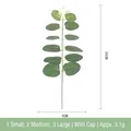 Artificial eucalyptus stem detail with 30cm height and realistic grey-green leaves - 6 Leaves With Tip (Mixed Sizes)