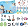 Christmas countdown advent calendar with DIY ocean charms and snake chain bracelets - Blue Ocean Style