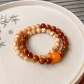 10# Amber Wax Shell Bead Bracelet