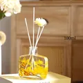Preserved yellow hydrangea flower reed diffuser set 100ml for home fragrance - Gardenia - 100ml