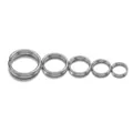 100pcs 18k gold plated stainless steel double jump rings in five sizes 5mm to 10mm - 0.5x5mm / Steel