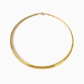 Elegante 18K vergoldete Titan Schlangenkette Halskette mit sicherem Karabinerverschluss - 6mm Breite / Gold