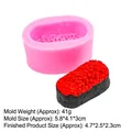 Pink silicone mold for DIY salmon roe sushi shapes with realistic food details - 3# Small Caviar Sushi / Pink