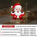 Christmas Santa Claus static window sticker sizing chart for glass decoration in five sizes - Santa Claus (P-SD249) / Small (30x35cm)