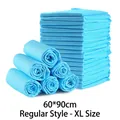 Blaue Einweg-Haustier-Wickelunterlagen XL 60x90cm regulär 20er Pack saugfähige Matten - Regulär-Größe XL-20Stk / 60x90cm