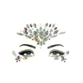 Purple and iridescent acrylic crystal face gem stickers for Halloween makeup - L0200 Purple Iridescent Multi-piece Set Gems