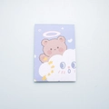 Mini creative cartoon bear notepad with angel wings on cloud and starry sky pattern - Cloud Angel Bear (SR2008-42)