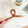 Matte coffee brown hair claw clip 12.5cm large tortoiseshell jaw clip for thick hair - 13cm / Brown