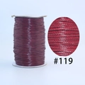 DIY jewelry making wine red waxed cord roll color #119 with close-up surface texture - 119 Burgundy / 1.0mm 160m