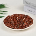 Polished natural red jasper crystal stones displayed in a white decorative tray - Red Jasper (5-7mm) 100g