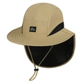 Cappello da sole kaki per esterni con rete nera e protezione per il collo per pesca - Regolabile / Cachi