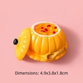 Miniatura zuppa di zucca in resina per fai da te e casa delle bambole 4.9x3.8x1.8cm - Pappa di zucca / Senza magnete