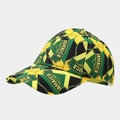 Detailed side view of Jamaica flag baseball cap with yellow, green and black embroidery - Jamaica Flag Style (3#)