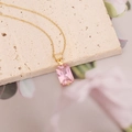 Rectangle Pink Zirconia Style (2#)