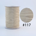 Beige Korean waxed cord spool for DIY jewelry weaving, color #117 high-quality thread - 117 Beige / 1.0mm 160m
