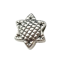 Silver star and sunflower large hole bead accessory for DIY bracelet or necklace jewelry - Sunflower 11x12mm