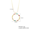 Spécifications de taille pour collier en perles dorées avec pendentif cœur en zircon - N281-Pendentif Couronne en Pierres Précieuses Colorées