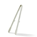 One-piece cream white silicone kitchen tongs for non-stick cookware and food serving - Food Tongs Iron Core (Creamy White)