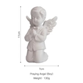 Figura de ángel niño rezando en resina blanca, decoración moderna, variante de 11cm - Pequeño Ángel Rezando (Niño)