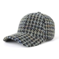 Gorra de béisbol de invierno con textura de felpa cálida y punto multicolor - Ajustable / Verde Marino