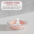 Mini klappbare Waschschüssel in Kirschblütenrosa aus PET und weichem TPE Silikon - Mini Klein / Kirschblütenrosa