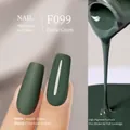 Vernis à ongles vert eucalyptus F099 aux finitions mate et brillante pour manucure - F099 Eucalyptus