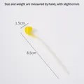 PVC realistic soybean sprout hair clip 8.5cm model for creative vegetable hair styling - Straight Yellow Bean Sprout / 8.5cm