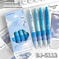 Detail of 0.5mm ST tip and soft sponge grip on blue retractable quick-dry gel pens - Blue Dream Cloud - 4Pcs/Box