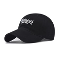 Classic black cotton baseball cap with white 1993 Dartmouth embroidery in retro style - M (56-58cm) / Black
