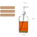 1100ml glass syrup bottle with 5cc white pump dispenser and clear measurement marks - 5cc Pump + 1100ml Glass Bottle