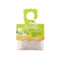 Lavender scented sachet in green floral packaging with aromatic plant granules - Jasmine