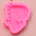 Dinosaurier Silikonform in Rosa mit Sternen für Fondant und Bastelarbeiten - Stern Stacheliger Dinosaurier Stil (2)